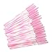 300 Pack Mascara Wands Disposable Eyelash Brush for Extensions Lash Applicators Tool Kit, Pink