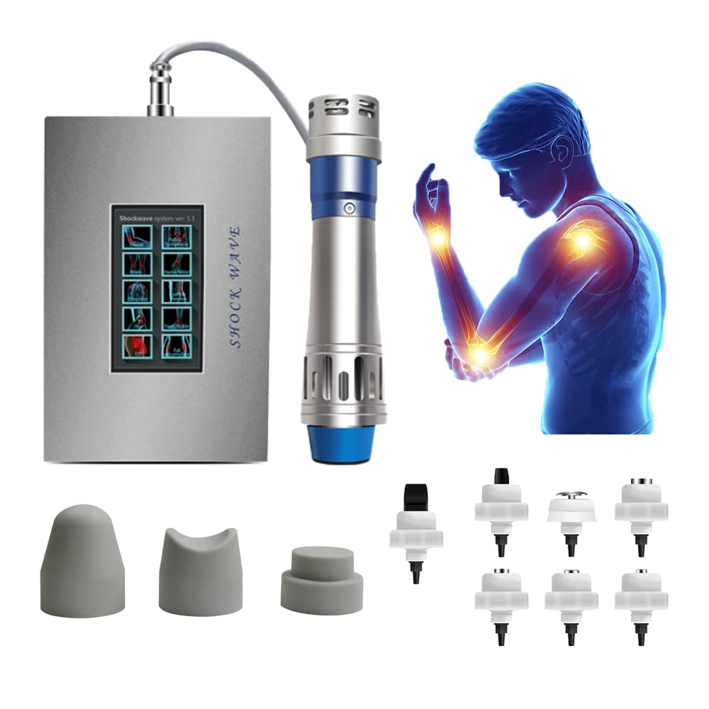 Photo 1 of Shefmon Shockwave Therapy Machine Body Muscle Relaxation Massager Tool Shock Wave Pain Relief with 7 Heads