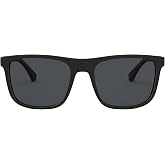 Emporio Armani mens Ea4129 Square Sunglasses
