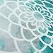 CaliTime Pack of 2 Cozy Fleece Throw Pillow Cases Covers for Couch Bed Sofa Manual Hand Painted Print Colorful Dahlia Compass 18 X 18 Inches Teal