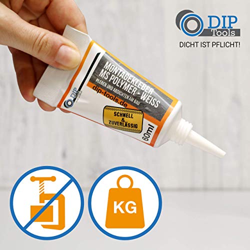 DIP-Tools Montagekleber extra stark - Kleben statt Bohren - Kleber extra stark - Styroporkleber, Steinkleber, Baukleber… – Bild 4