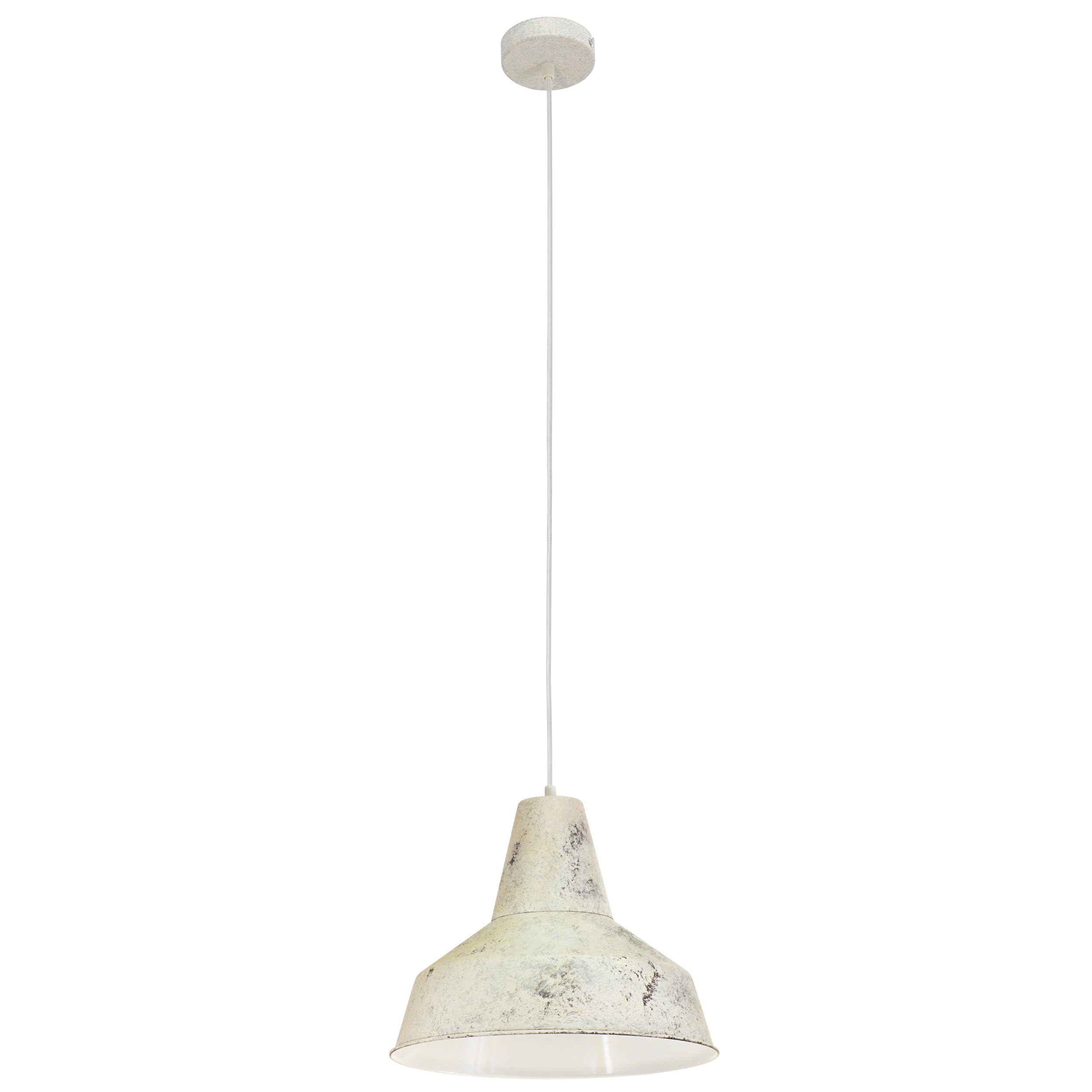 EGLO 49249 SOMERTON Pendant Light in Limed White Steel