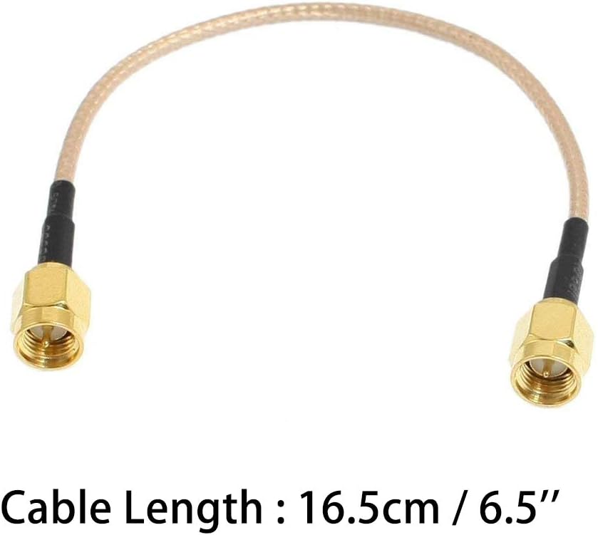 TengKo SMA Male to SMA Male 2 Pack Connector Extension Cable RG316 Antenna Cable WiFi Wireless Pigtail Jumper Low Loss Patch Lead For SDR Devices Baofeng FPV FCC Emissions Testing - Image 4