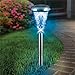 Sogrand 8pcs-Pack,Solar Lights Outdoor,Glass Lens Copper Finish,Solar Light,Landscape Lighting,Solar Pathway Lights,for Lawn,Patio,Yard,Walkway,Driveway,Pathway,Garden,Landscape