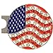 Giggle Golf Bling Golf Ball Marker with A Standard Magnetic Hat Clip | Great Gift for Women (USA Flag)