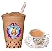 MILK TEA DeDe Instant Boba Tea Kit 9 Milk Tea Latte Drink Packets, Fat Straws & Boba Kit Gift Box