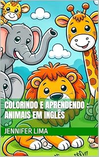Livro Colorindo e aprendendo : Animais em inglês