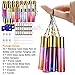 Essential Oil Roller Bottles，24 Pack 10ml Rainbow Color Roller Bottles for Essential Oils with Stainless Steel Roller Balls and Glass Spray Bottle (3 Droppers,2 Funnels,6 Extra Roller Balls,24 label