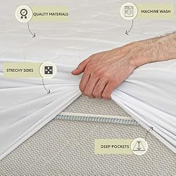 Queen Mattress Pad Protector by The