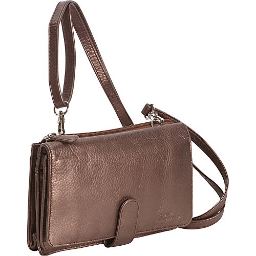 Derek Alexander Front Flap Organizer Crossbody (Black) Bags & Cases Store