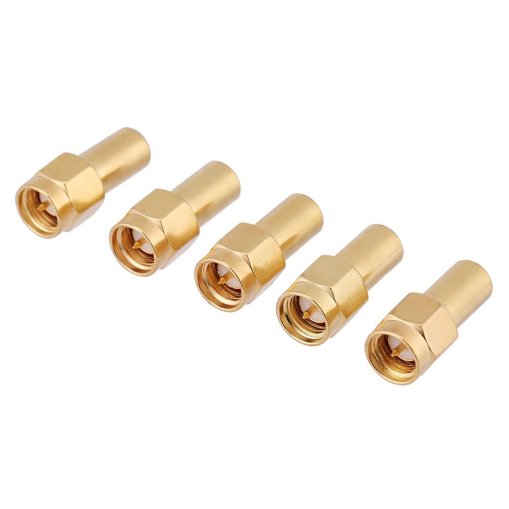 YWBL-WH SMA Terminator SMA Male Connector Terminator Crimp RF Coaxial Matched Terminator 5Pcs