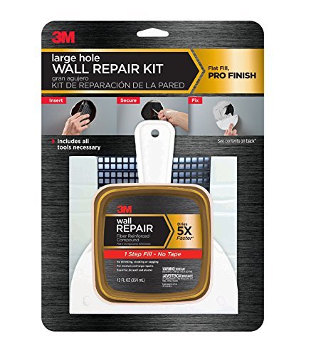 Photo 1 of 3M Large Hole Repair Ready to Use White Wall Patch 12 ounce oz.