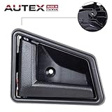 AUTEX Black Interior Front/Rear Left Door Handle Driver Side Compatible with GEO Tracker 89-97 Replacement for Suzuki Sidekick 89-98 8313056B015ES
