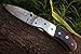 DKC Knives (70 5/18) DKC-97-X Beaver Damascus Folding Pocket Knife 4.5
