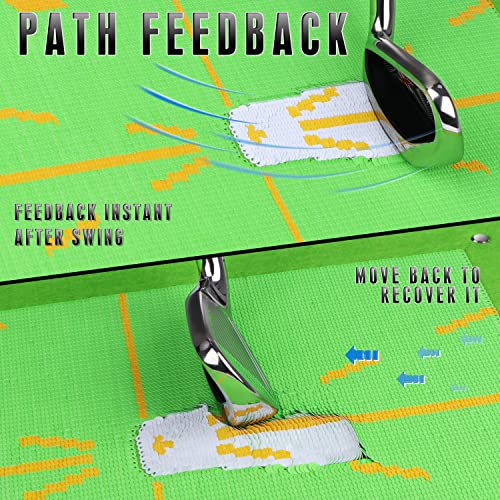 CHAMPKEY Professional 13" x 17" Impact Golf Mat 3.0 Edition｜Swing Path