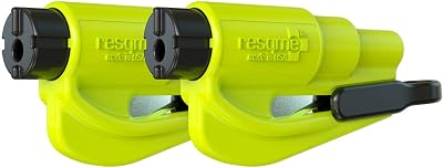 resqme GBO-RQMTWIN-YELLOW Car Escape Tool 2 Pack Yellow