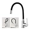 Aihom-Grifo-de-Cocina-Negro-Grifo-de-Fregadero-Flexible-Silicona-de-Grado-Alimenticio-360-Giratorio-Cocina-Monomando