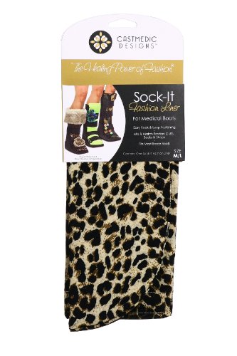 CastMedic Designs Sock-It Leopard Medium/Large, Leopard