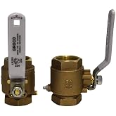 GROCO 1-1/2" NPT Bronze in-Line Ball Valve