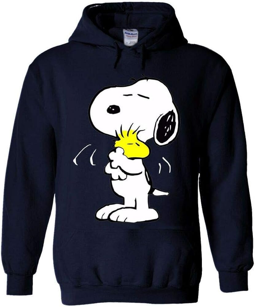 Snoopy Peanuts Cartoon Happy Cute Hoodie Sweatshirt Jumper Men Women
