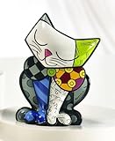 Limited Edition Romero Britto Cat Figurine 