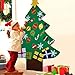 Coxeer Felt Christmas Tree, 3.28FT DIY Christmas Tree with 28 PCS Ornaments for Kids New Year Door Wall Hanging Xmas Tree Decoration