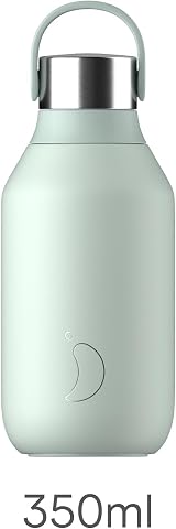 Chilly's Series 2 Stainless Steel Bottle 350ml Green Lockable Leak Proof view 2