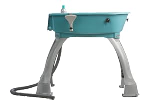 Booster Bath Elevated Dog Bath And Grooming Center Medium Teal 33 X 16.75 X 10