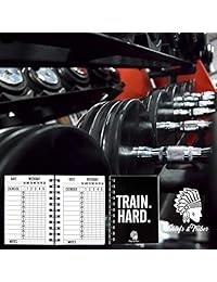 Chief & Las Tribus planificador I diario de entrenamiento de fitness para entrenamientos de 200 I sin fecha gimnasio libro de registro I Fitness Logbook I papel grueso I 4 x 6 inches gimnasio agenda