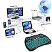 Globtronic KP-810-21Q-GEN-1 Wireless Mini Keyboard 2.4GHz Backlit H9 with Touchpad Mouse, Multi-Media Remote Control for PC/Android TV Box/Smart TV/HTPC
