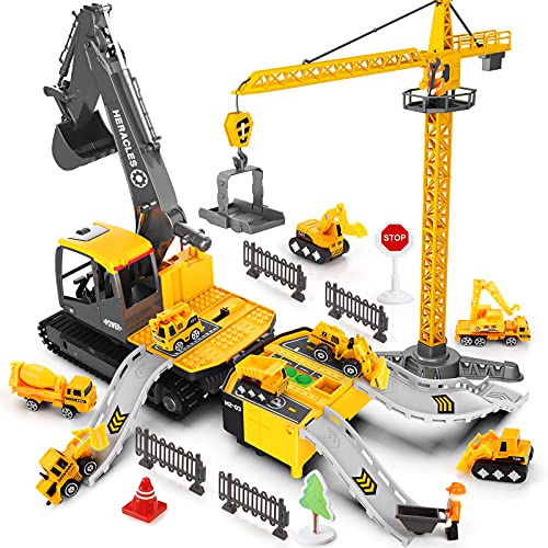 Construction Toys for 3 4 5 6 Year Old Boys, Big Excavator Vehicles toy