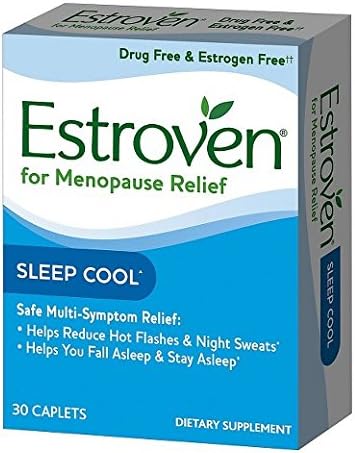 Estroven Sleep Cool Dietary Caplets for Menopause Relief, 30 count/box