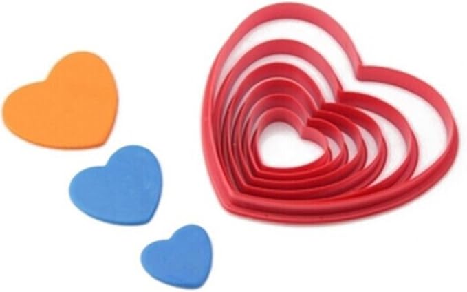 ounona 6 PCS Ausstechformen Formen Ausstecher in Herzform in der Craft