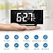 Mpow Projection Clock, FM Radio Alarm Clock, Curved-Screen Digital Alarm Clock, 5'' LED Display with Dimmer, Dual Alarm with USB Charging Port, 12/24 Hours, Backup Battery for Clock Setting