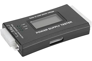Computer Tester,20/24 4/8 PIN LCD Display Computer PC Power Supply Tester for SATA,IDE,HDD,ATX,ITX,BYI Connectors
