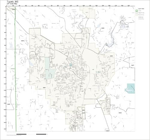 Tupelo Zip Code Map Amazon - Zip Code Wall Map Of Tupelo, Ms Zip Code Map Laminated: Office  Products