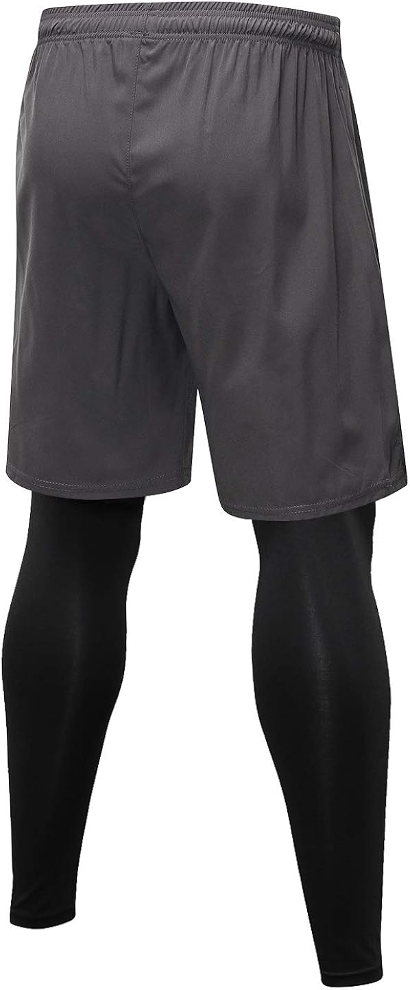 HTB Mens Running Workout 2 in 1 Shorts 