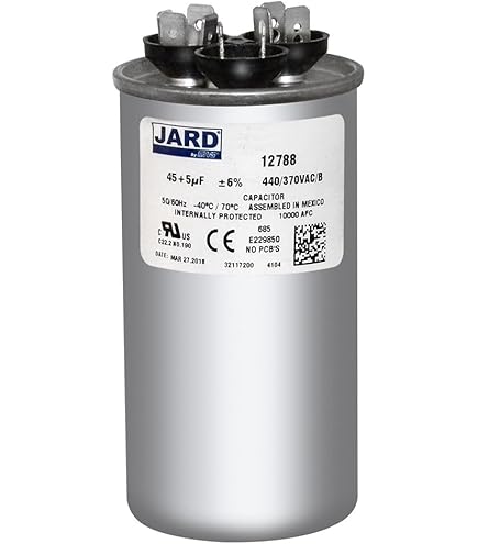その他 DR47PC100PU Mars Jard Motor Run Capacitor 80/5 MFD Dual Section 370 Volt