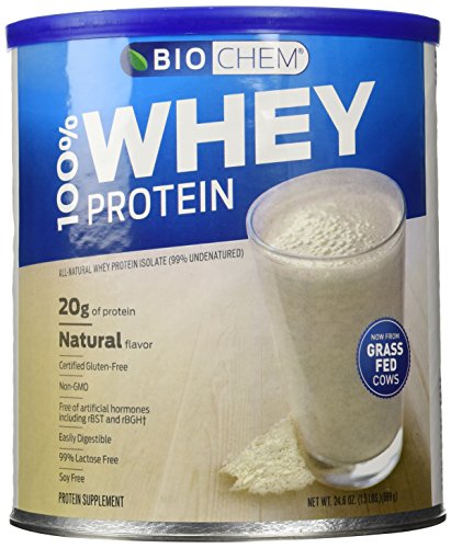 Biochem Ultimate 100 % Whey protein, Natural, 24.6-Ounce Can