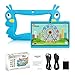 7 Inch Kids Tablet PC Quad Core 1024600 IPS Eye Protect Display 1GB RAM 16GB Storage Bluetooth WiFi Dual Camera with Kids Educational Software Parental Control (Blue)