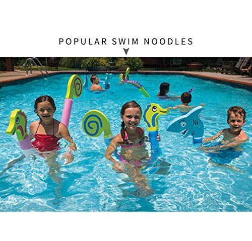 BlueSpace 3 Pack Ride On Toys for Kids Water Aquatic Pool Float Swim Noodles Sport Fitness Water Accessories for Swimming Training - Thumbnail 2