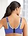 Glamorise Women's Plus-Size Adjustable Support Wire Sport Bra, Purple/Black, 42DD