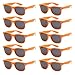 Got Shades Wholesale Bulk Unisex 80's Retro 100% UV Sunglasses for Adults - 10 Pack - w/Flex Hinges