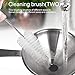 Stainless Steel Funnel, YGDZ 3pcs Mini Kitchen Funnel with Handy Handle for Transferring Essential Oils, Liquid, Fluid, Dry Ingredients & Powder, 2pcs Cleaning Brushes