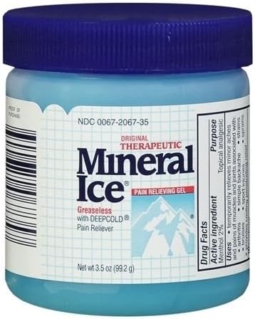 Mineral Ice Pain Relieving Gel 3.5 OZ - Buy Packs and SAVE (Pack of 3)