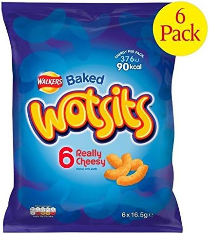 Wotsits Really Cheesy Snacks 16.5g x 6 per pack - Pack of 2
