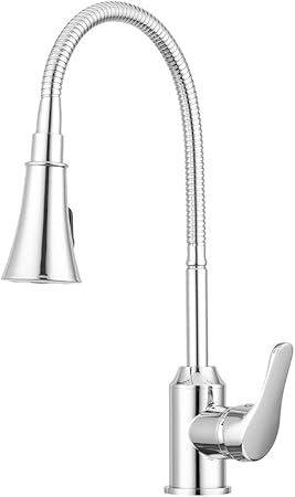 Pacific Bay Aberdeen Goose Neck Kitchen Faucet Chrome Amazon Com