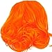 TEEMI-Wavy False Bang Bun Wig Hairpiece Clip in Hair Extensions Accessories 8 Colors (Orange)thumb 1