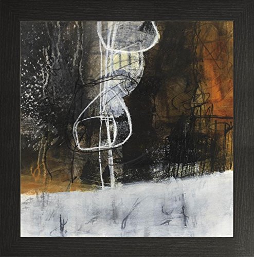 Frame Company Watson Range Abstract Pebble V by Jane Davies Picture Frame, Wood - 20 x 20 Inches, Black