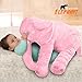 SGS Stuffed Elephant Plush Pillow Cushion Toy Pink, 24 Inches